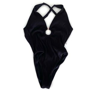 NEW 2022 Polonio One Piece Black Swimsuit Small